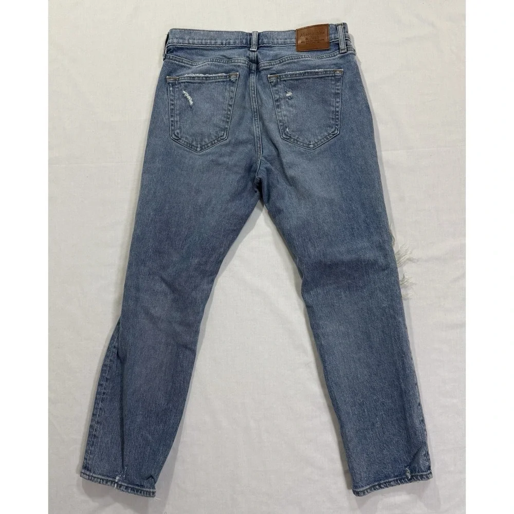 Abercrombie & Fitch 90s Straight Jeans‎ 31x30 Mens Light Wash Vintage Stretch